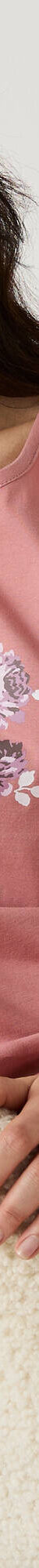 Chemise de nuit longue manches courtes  (rose) Chemise de nuit longue manches courtes  (rose)